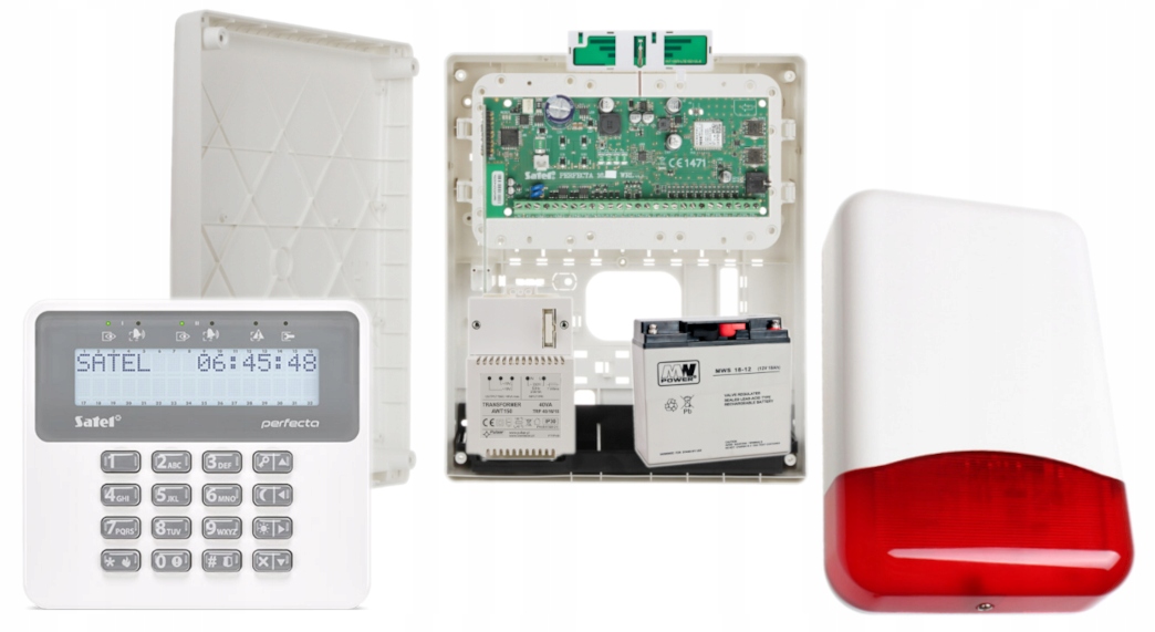 Alarm Zestaw Satel Perfecta Gsm App OPU-3P 18Ah