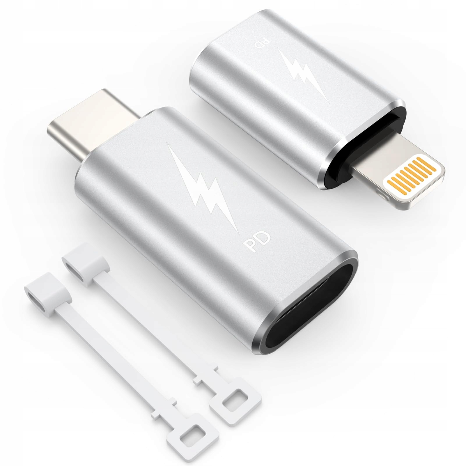 TechMatte adapter Lightning na USBC + adapter USB C na Lightning