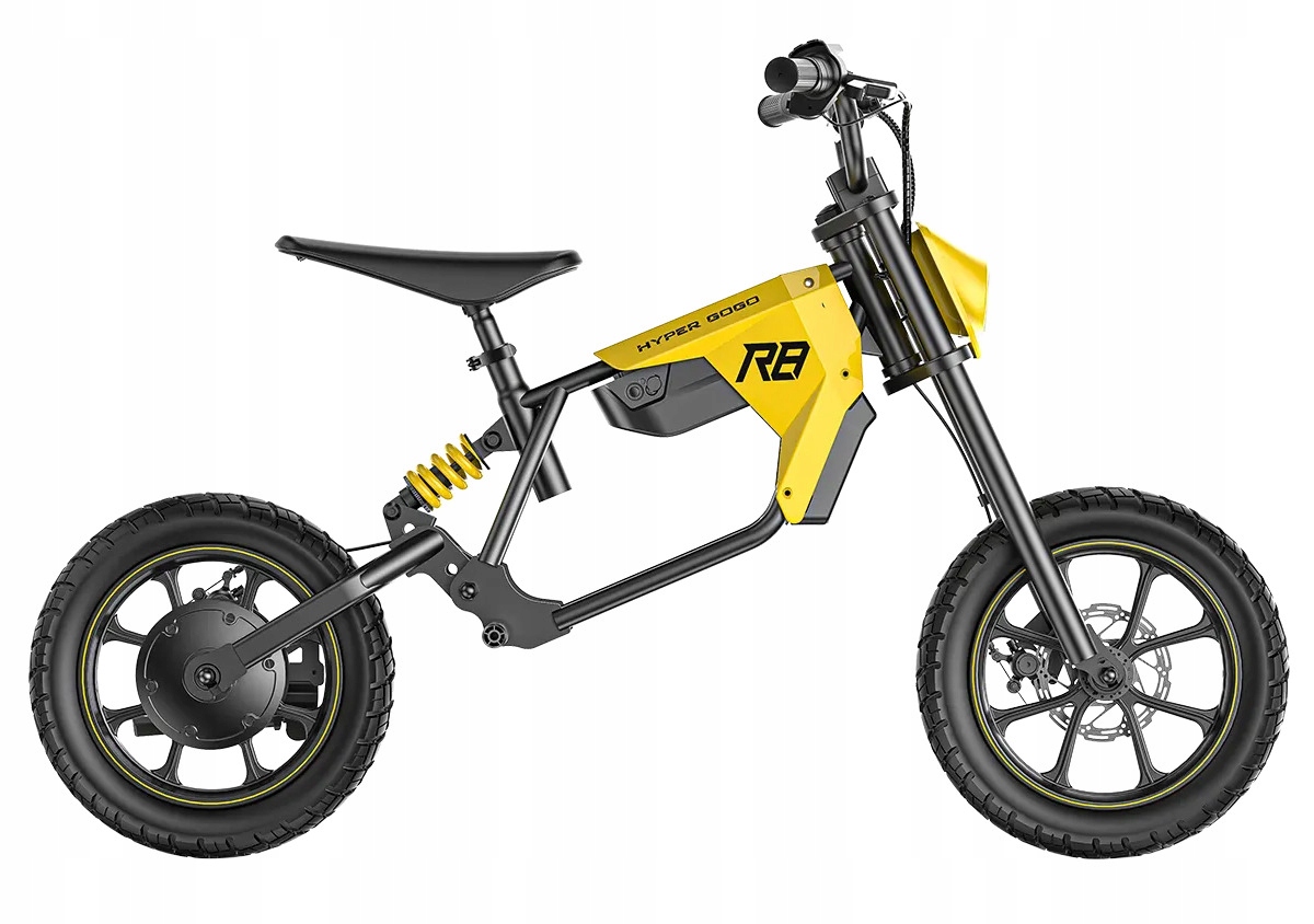 Motocykl Elektryczny Hyper Gogo R8 Żółty Enduro Cross Off-Road dla Młodych