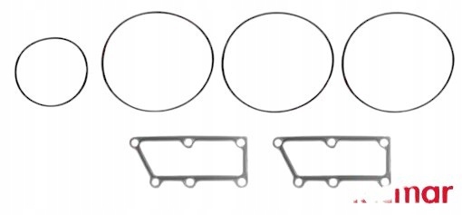 ZESTAW USZCZELEK CHŁODNICY YANMAR DIESEL 6LY REC6LYIC