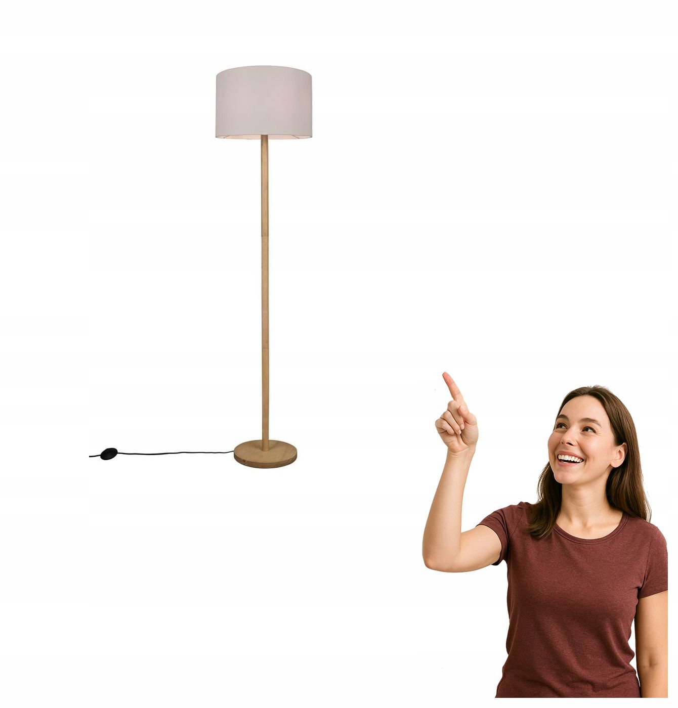 Podlahová lampa Korba Trio