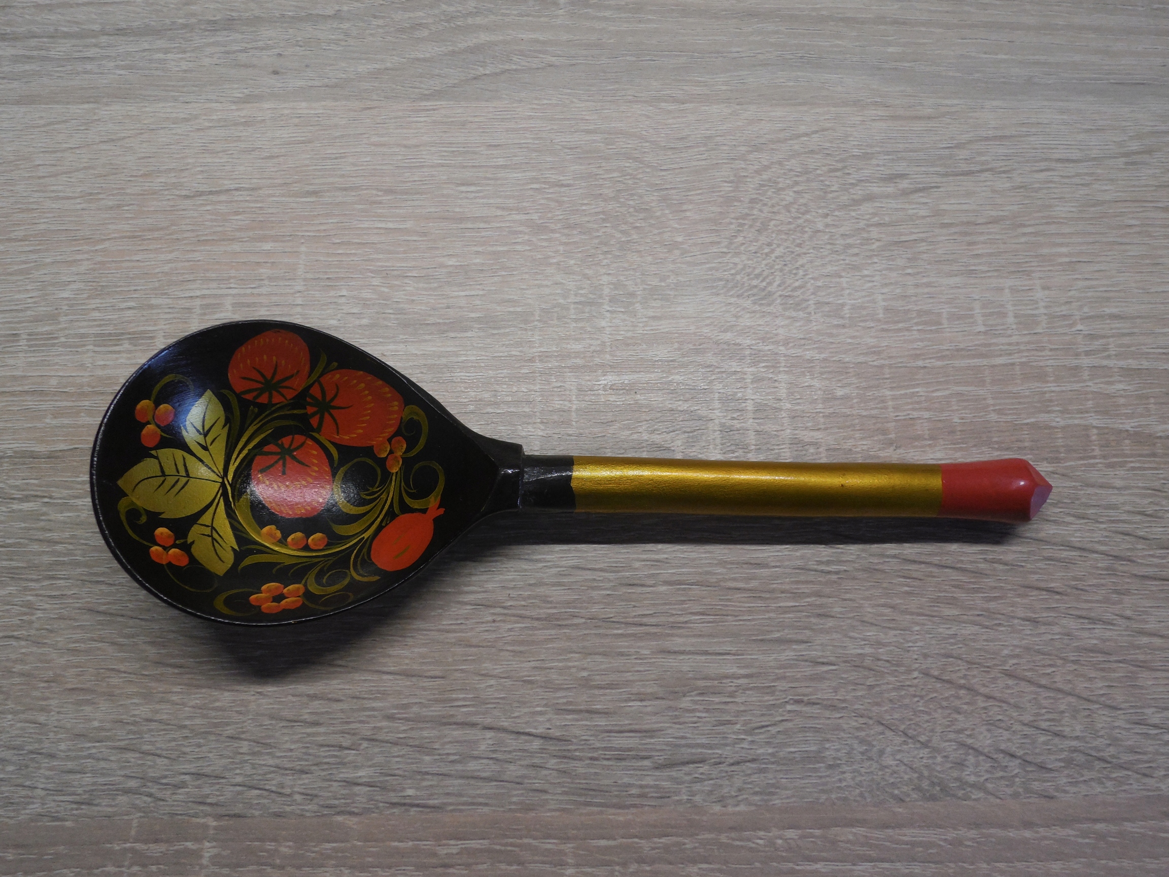 CHOCHŁOMA ROSYJSKA ręcznie malowana łyżka