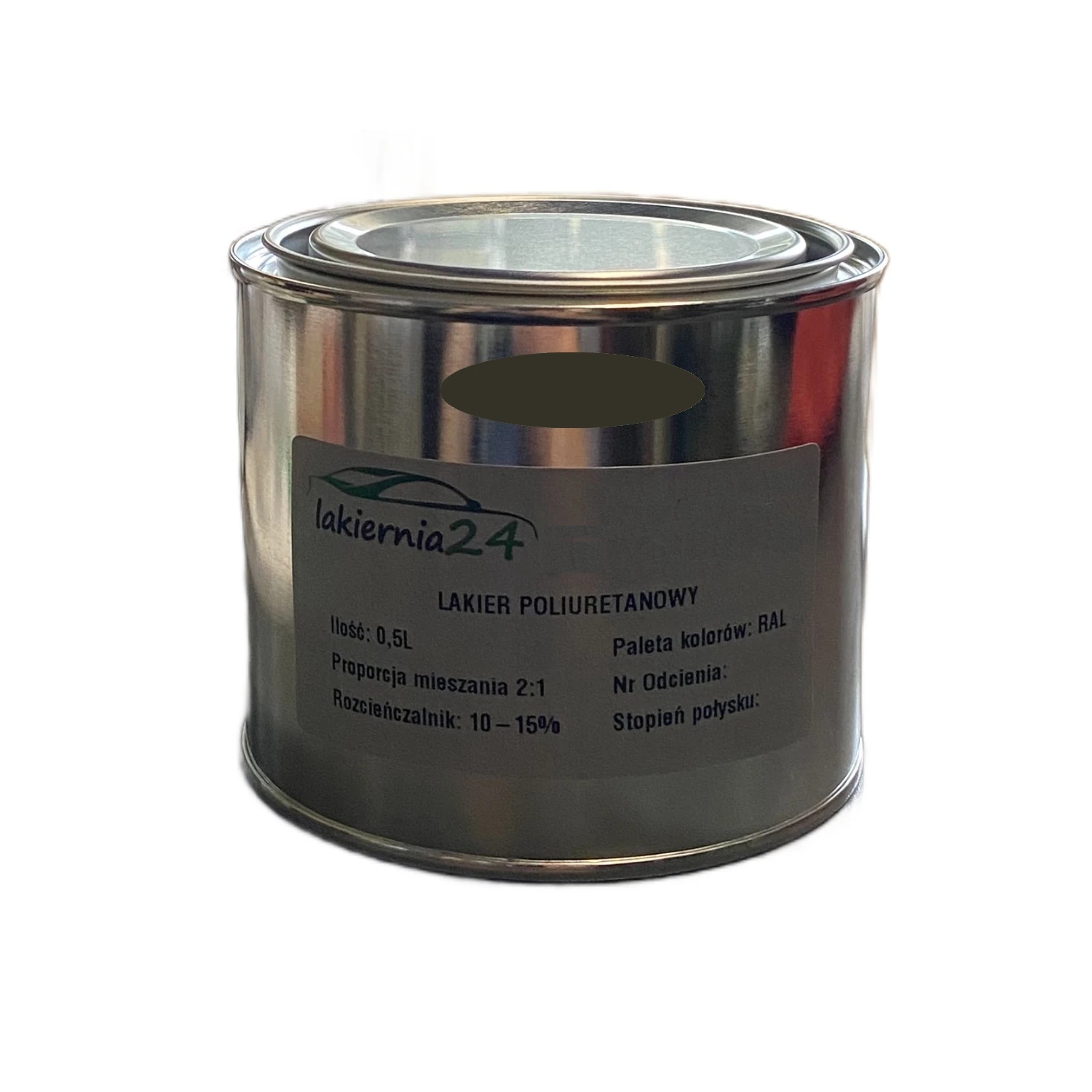 Farba Poliuretanowa przemysłowa lakier poliuretan mat 0,5l 2:1 Ral 6014
