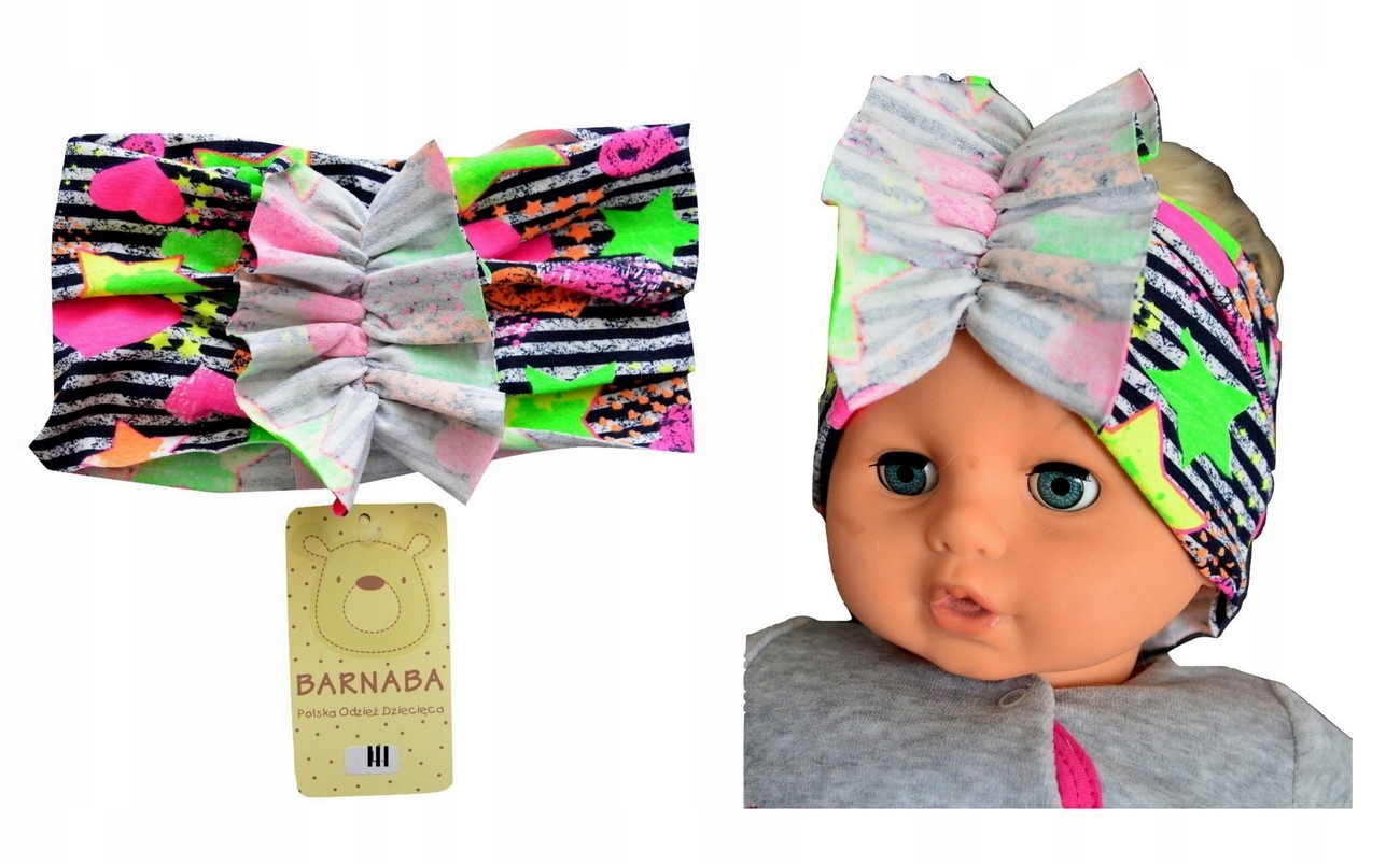 

Cudna szeroka opaska turban kakadu