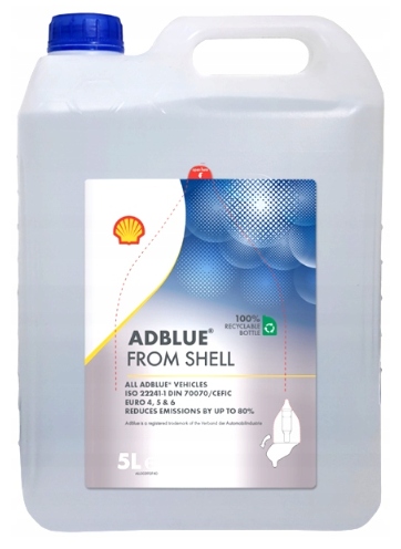 Shell Ad Blue Adblue Diesel Płyn Katalityczny Dpf 5L Lejek