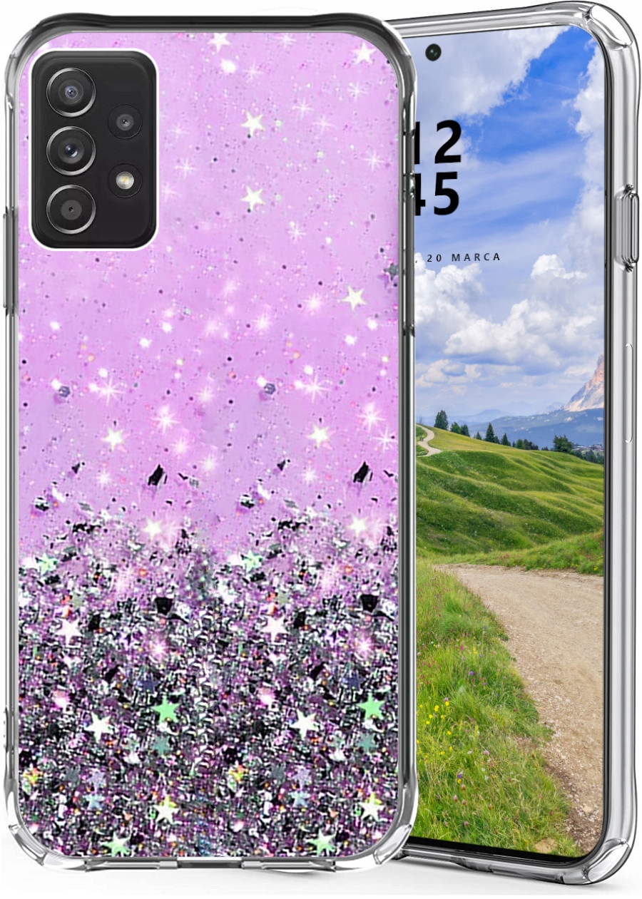 

Etui do Samsung A52 A52S Glitter Case Kolor Brokat