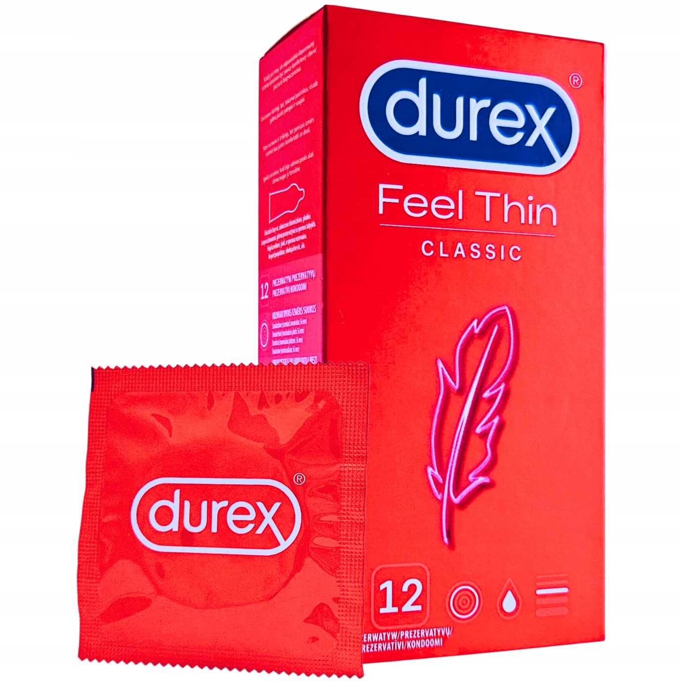 

Prezerwatywy Durex Feel Thin bardzo cienkie 12 szt