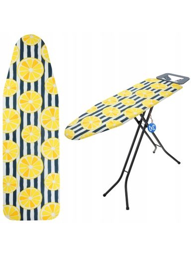 2x Kadax Obal na žehlicí prkno Natahovací podložka126x45 cm Citrony