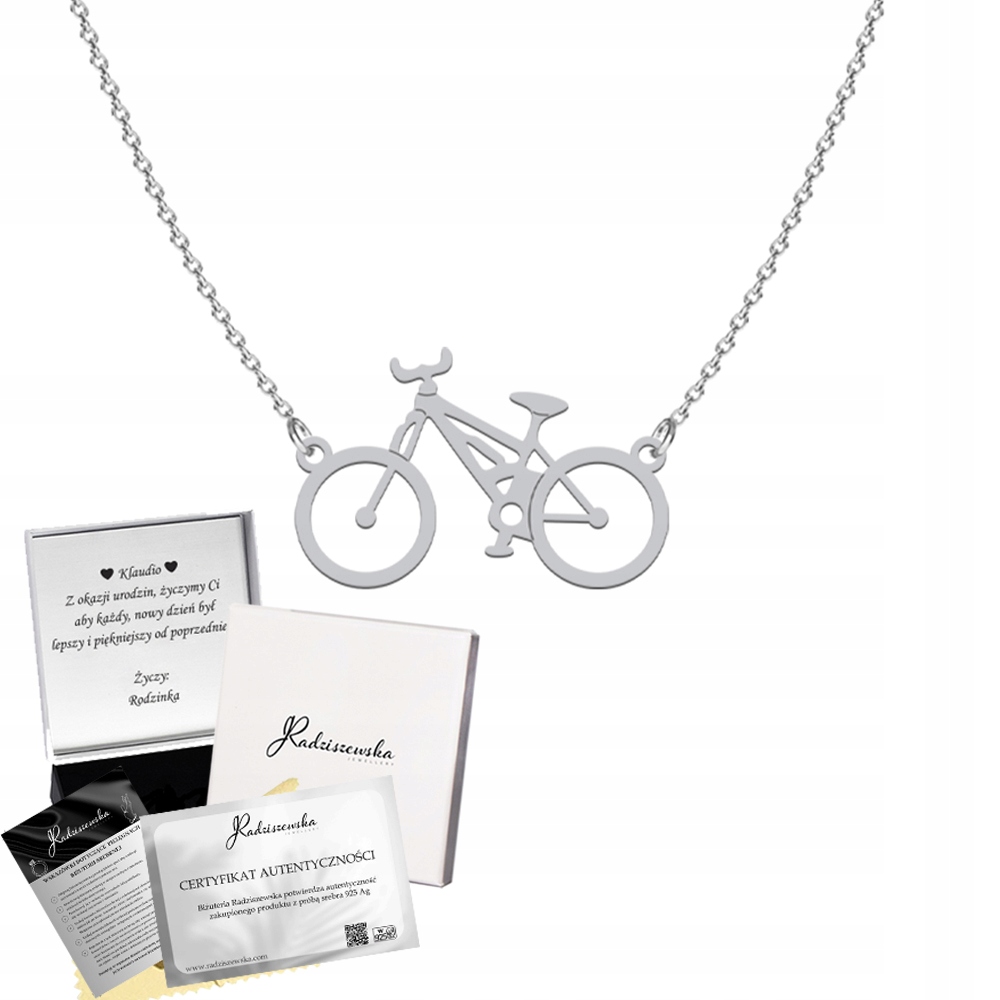 Stříbrný náhrdelník Kolo Řetízek Stříbro 925 Narozeniny Věnování Bonus