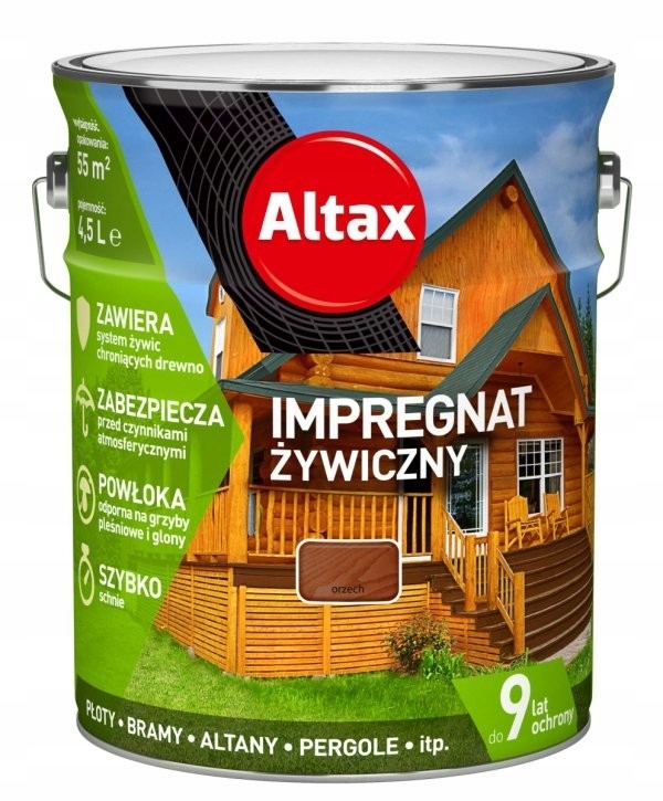 Altax Impregnat Żywiczny 4,5l Orzech