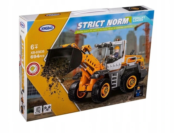 KLOCKI TECHNICZNE MEGA ZESTAW KOPARKA 694el 03035 Wiek dziecka 6 lat +