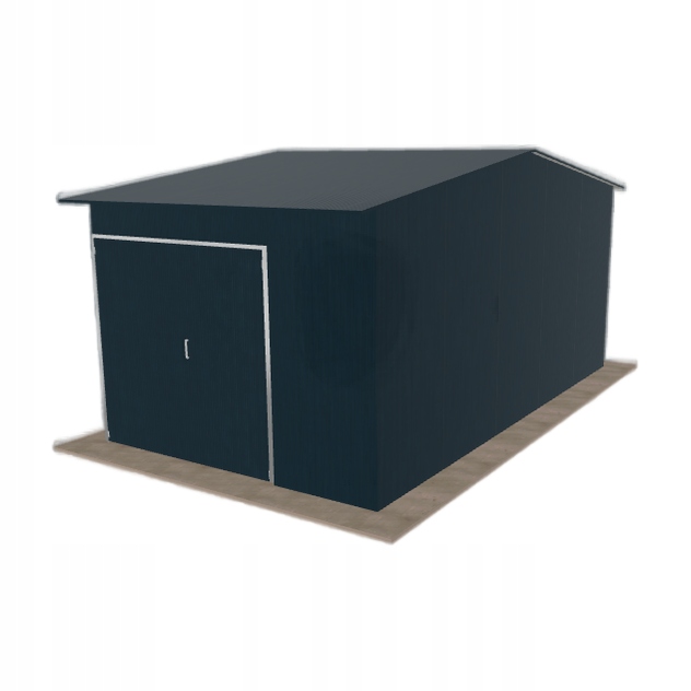 Ocelová hala 4.5 x 8 m se dvěma sloupky Grafit Vysoká