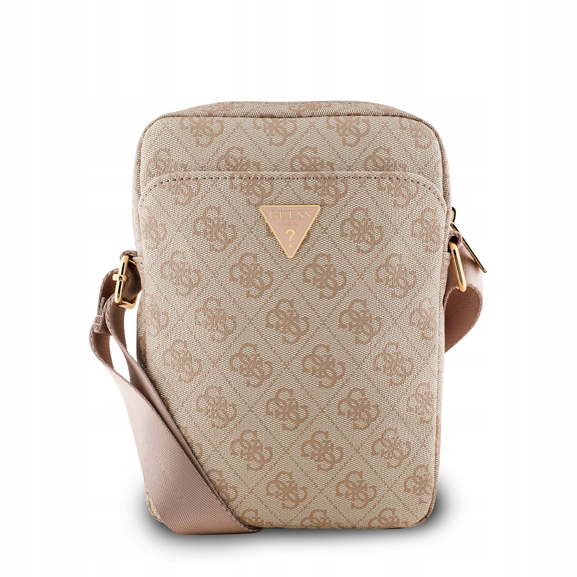 Guess Pu 4G Triangle Logo Bag 8" růžová barva