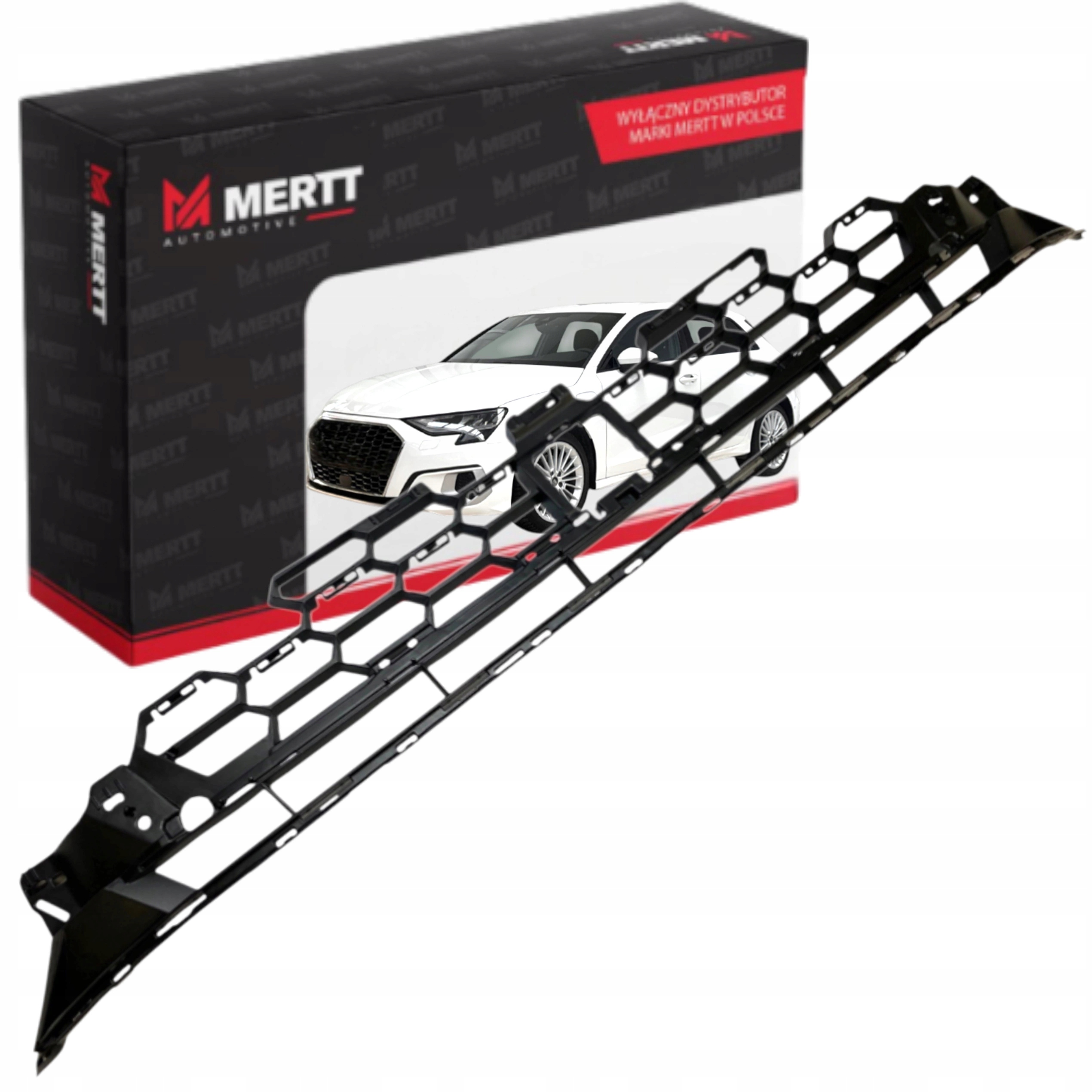 Atrapa Středová mřížka nárazníku pro přední gril Audi A3 8Y 2021+ 8Y0807647