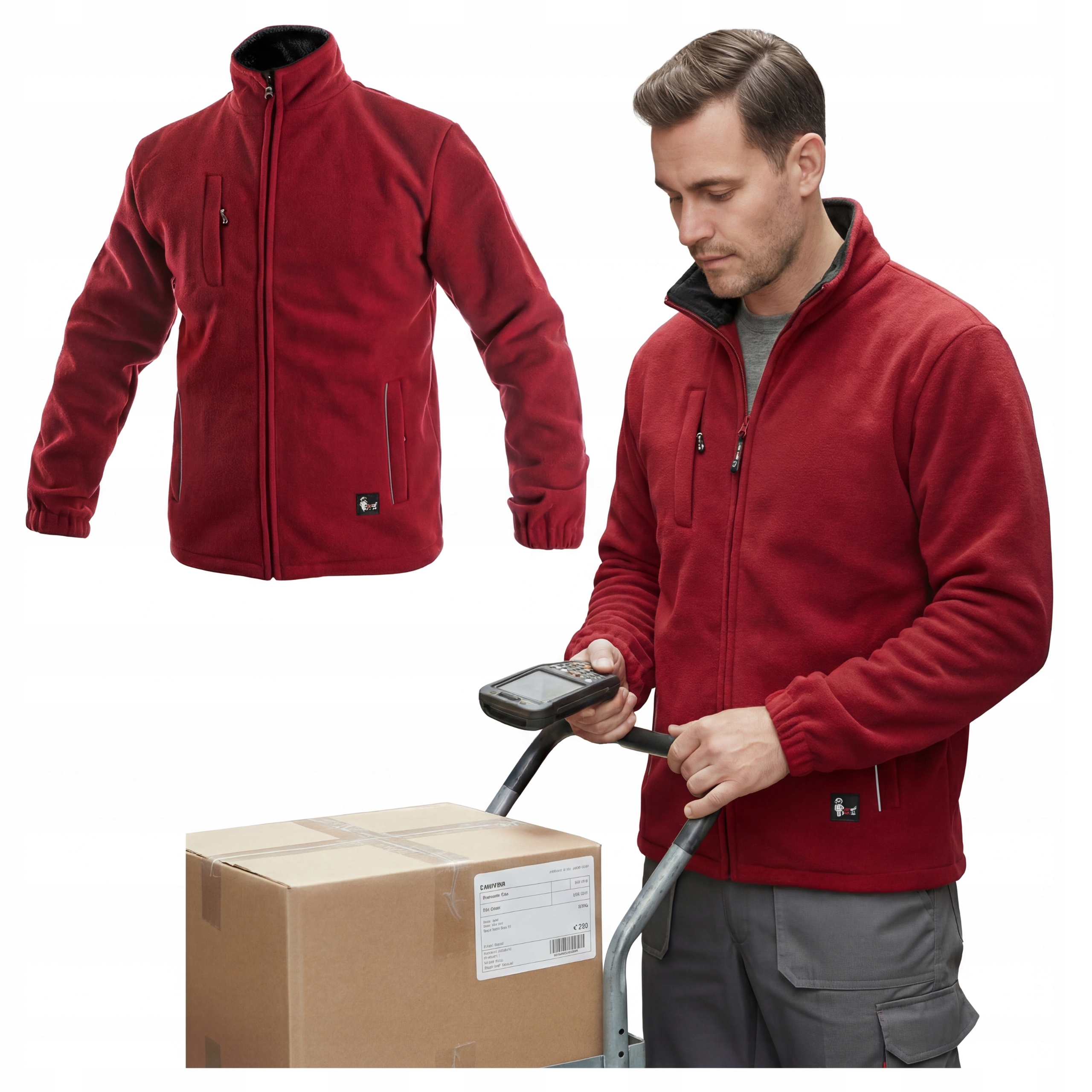 Mikina Fleecová Pracovní Polar Pánská Teplá Tlustá Bozp Magros 450g vel. L