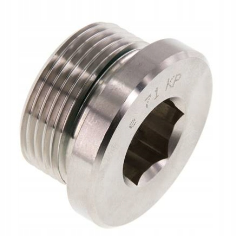 Hydraulická zátka pod imbus G 3/4" nerezová ocel/FKM PN400