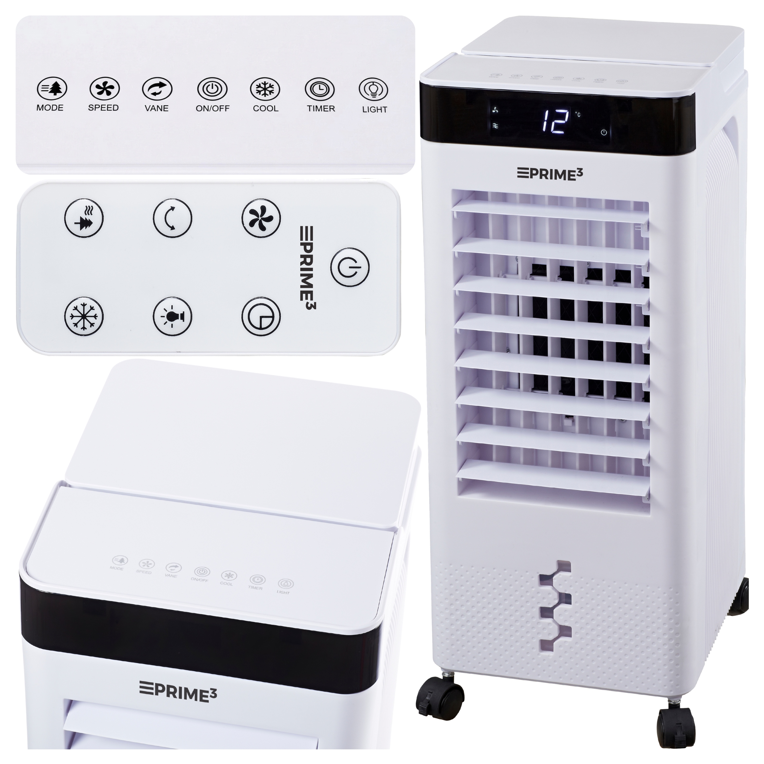 Klimator Przenośny 6,5L Wodny Oscylacja Timer 65W Nawilżacz Cichy Pilot