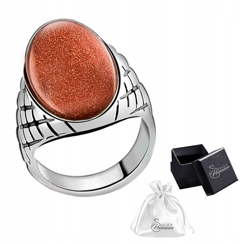 Prstýnek ryzost 925 Elegantní Signet s pískem pouště vel.