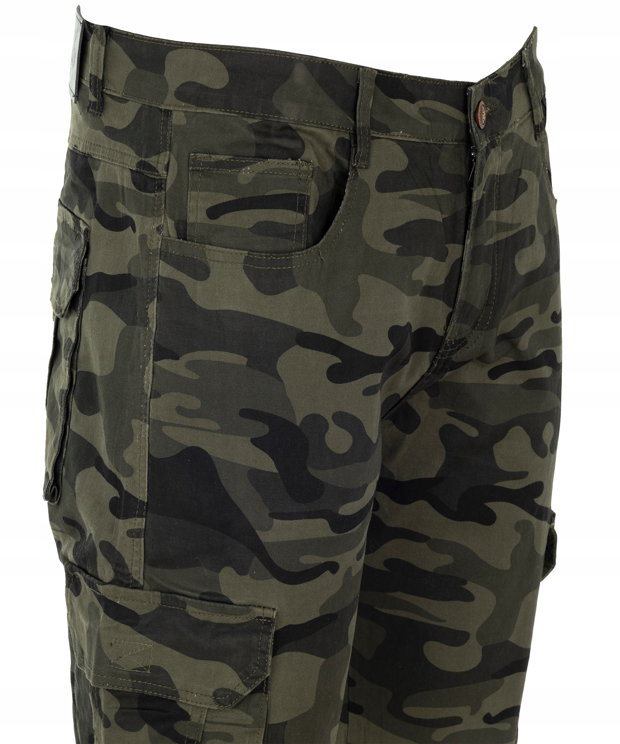 spodnie BOJÓWKI MORO BAWEŁNIANE ZIELONE GEMELLO W36 Kolor zielony