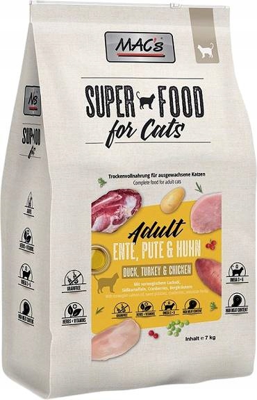 Mac's Cat Karma Z Kaczką Indykiem Kurczakiem 7kg
