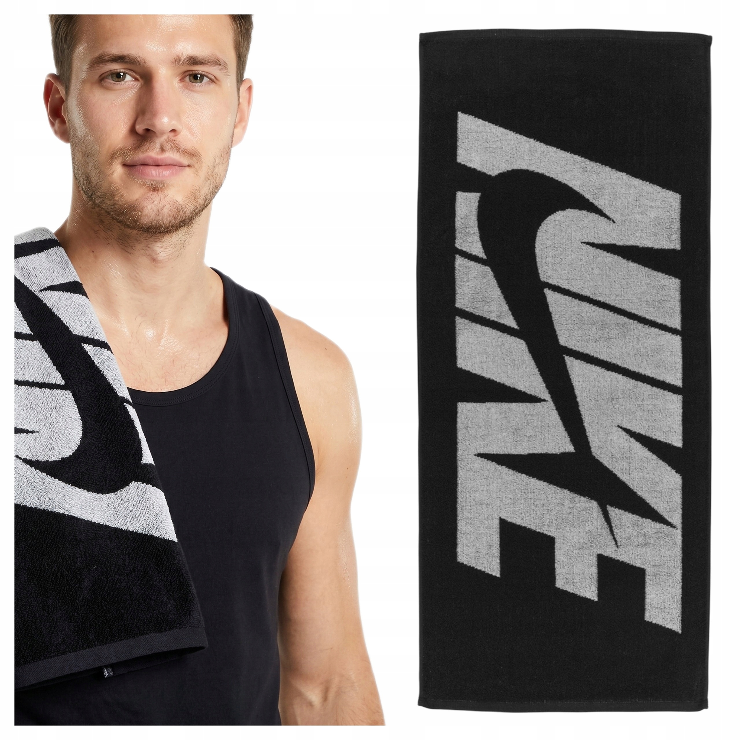 Ręcznik sportowy Nike Jacquard Towel Medium Graphic tenis piłka nożna