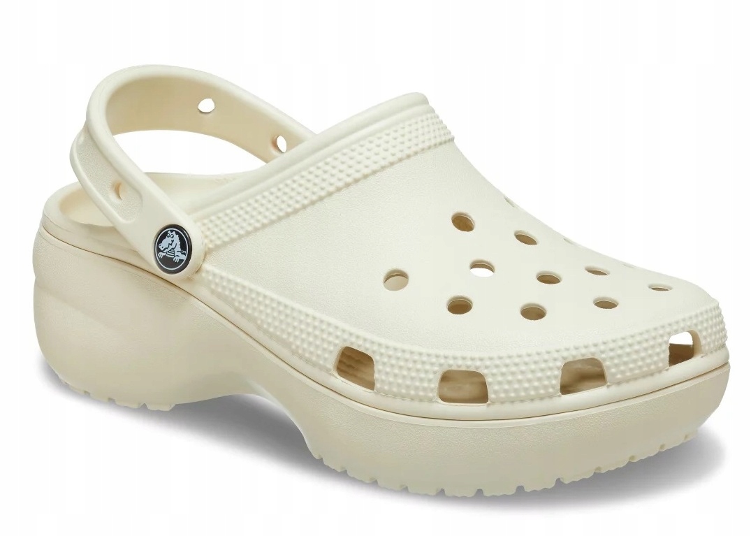 Crocs Classic Platform Clog 206750-2Y2 W9 39-40 béžové nazouváky na plošině