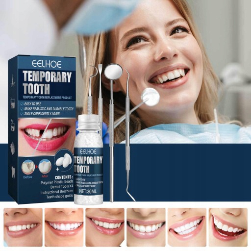 TYMCZASOWE do naprawy zębów SZTUCZNE ZĘBY IMPLANTY Kolor R5