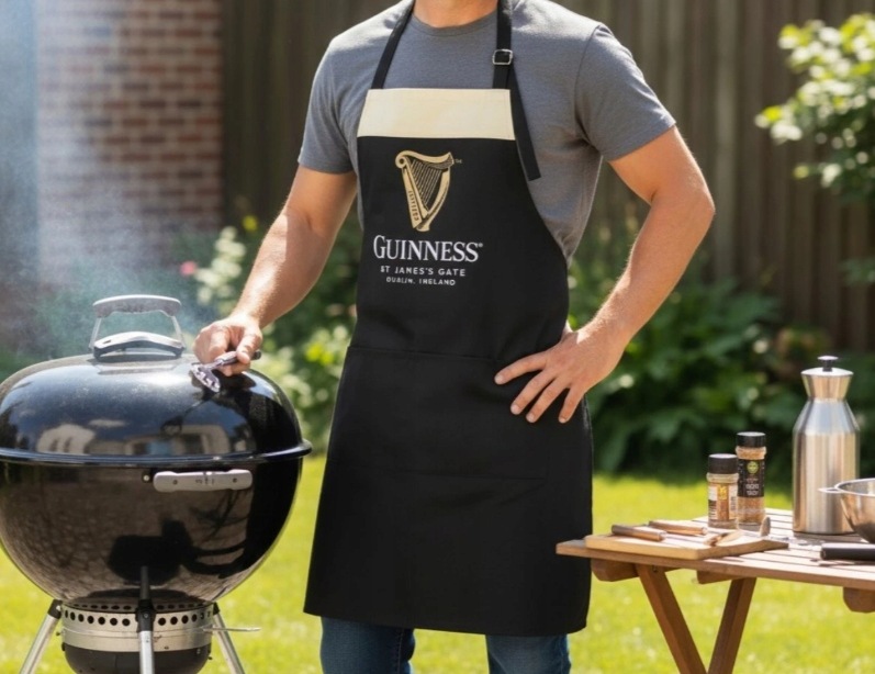 Guinness kuchyňská grilovací zástěra Harp A10