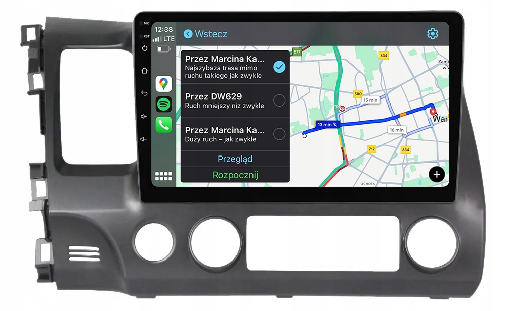 Honda CIVIC 2005-2012 Rádio Navigace Android Apple Carplay Duduauto