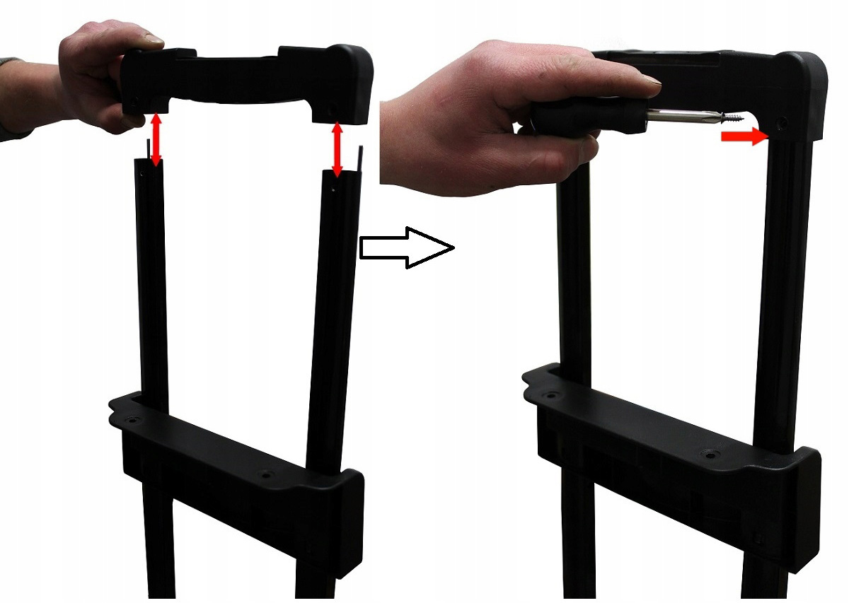 UCHWYT RĄCZKA CZĘŚĆ DO WALIZKI TORBY CZĘŚCI 801 Wysokość 4 cm