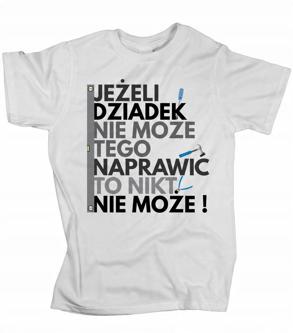 

Koszulka męska Jeśli dziadek prezent dziadka S