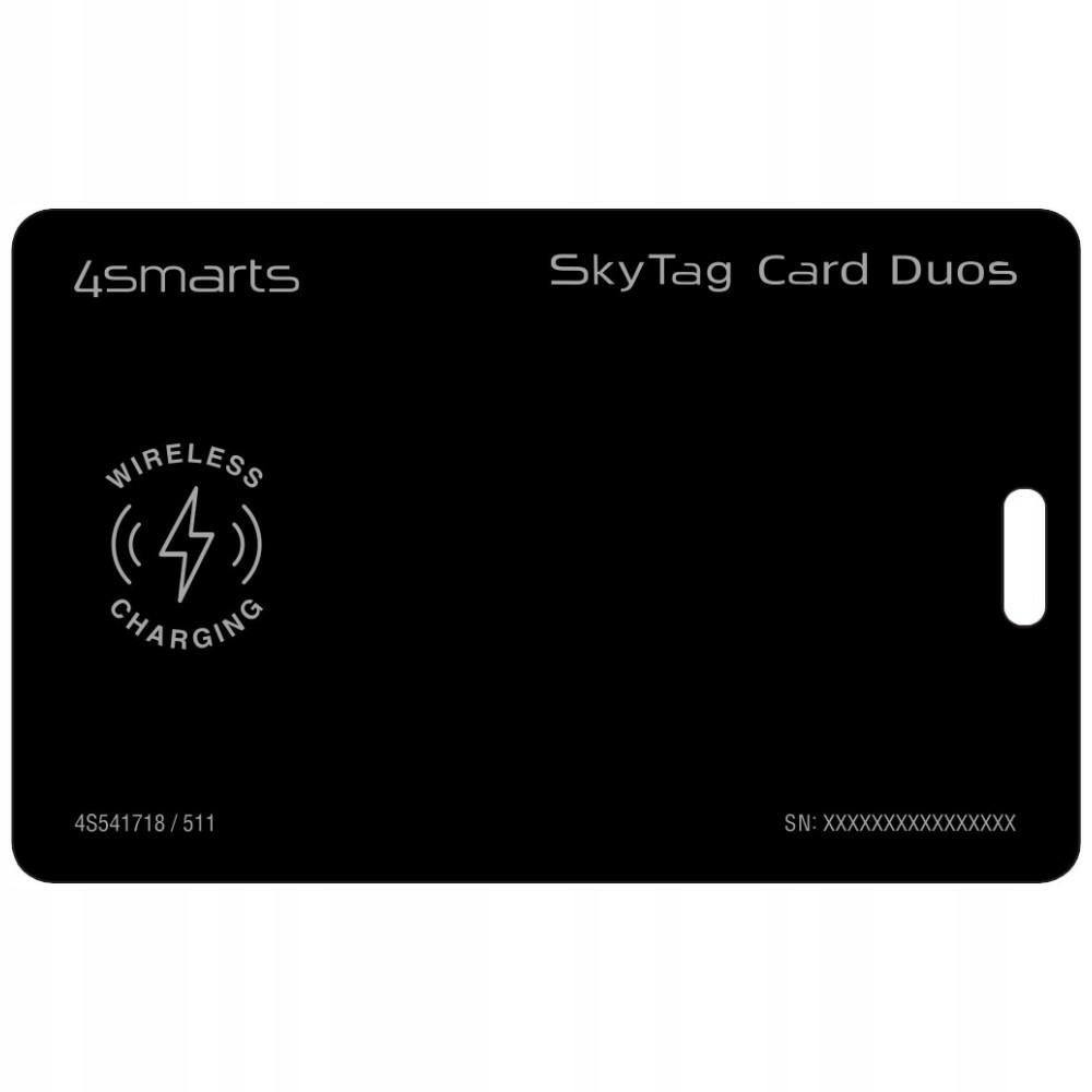 Lokalizátor 4smarts SkyTag Card Duos ReCharge černý