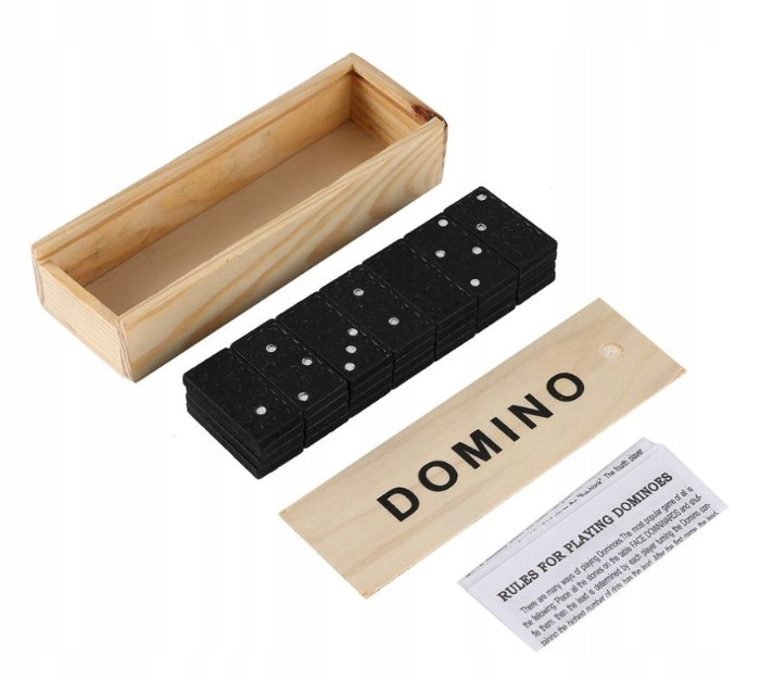 Domino 28 el gra logiczna dla rodzinna dzieci drewno pudełko klocki