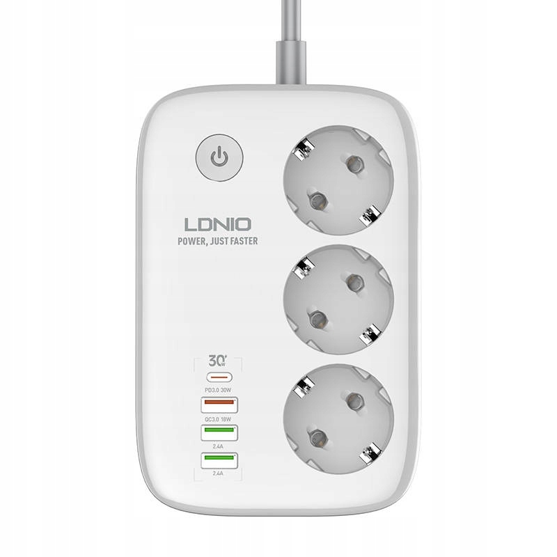 Inteligentna listwa zasilająca Wi-Fi LDNIO 2500W
