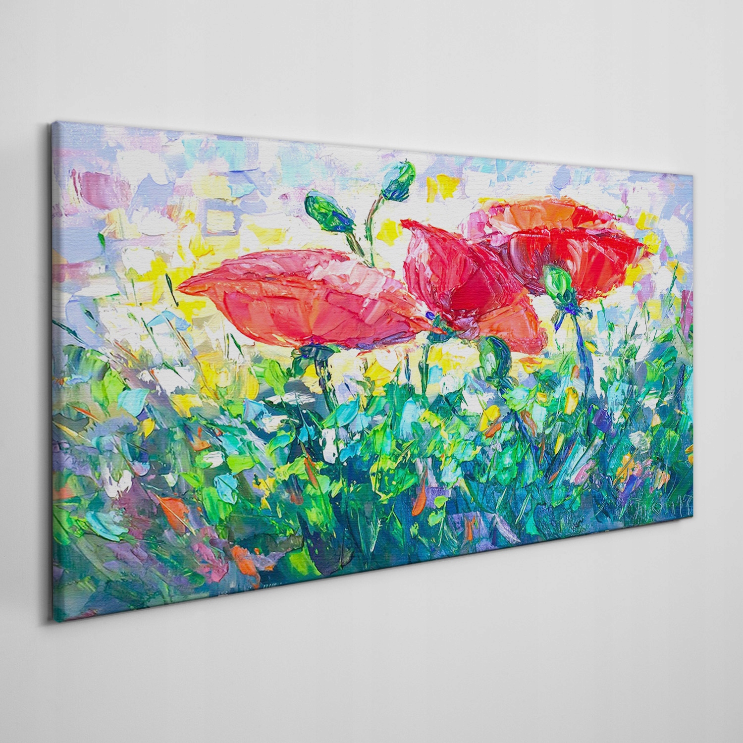 

Ścienny fotoobraz na płótnie Malowany mak 140x70