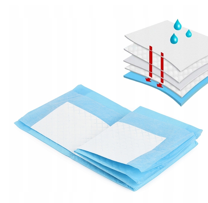 MATY PODKŁADY HIGIENICZNE CHŁONNE DO PRZEWIJANIA MOCNE 40x60 cm 50szt Marka MFC