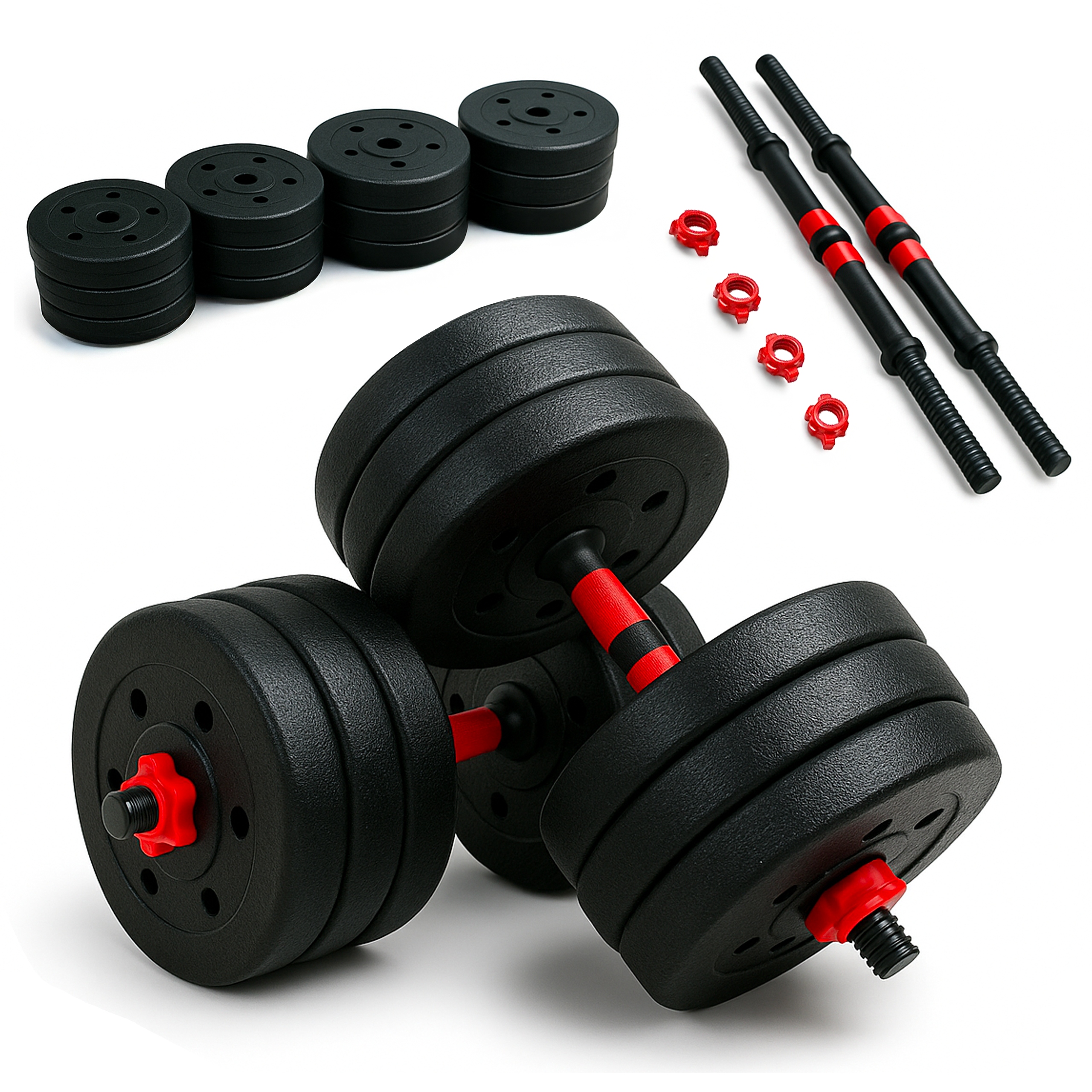 Hantle bitumiczne kompozytowe 2x20KG zestaw obciążenie cement hantla