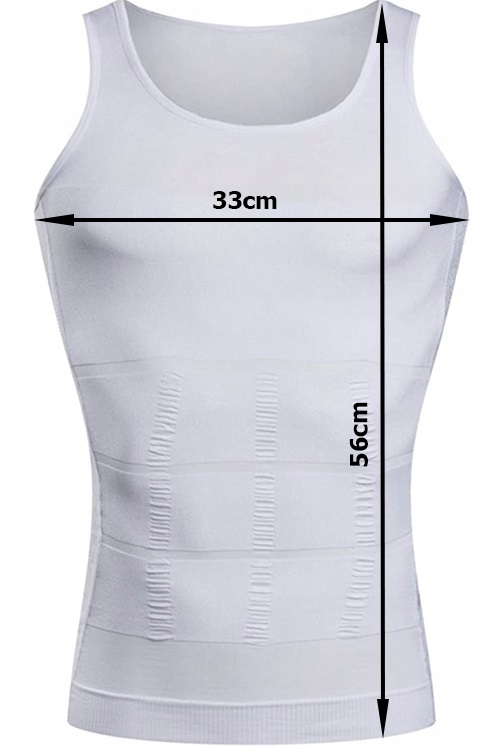 KOSZULKA MĘSKA WYSZCZUPLAJĄCA PODKOSZULKA SLIM FIT PODKOSZULEK MĘSKI M Kolor biały