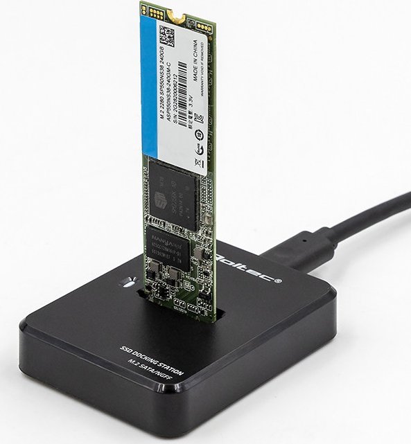 Stacja dokująca Qoltec dysków SSD M.2 SATA | NGFF | USB 3.1