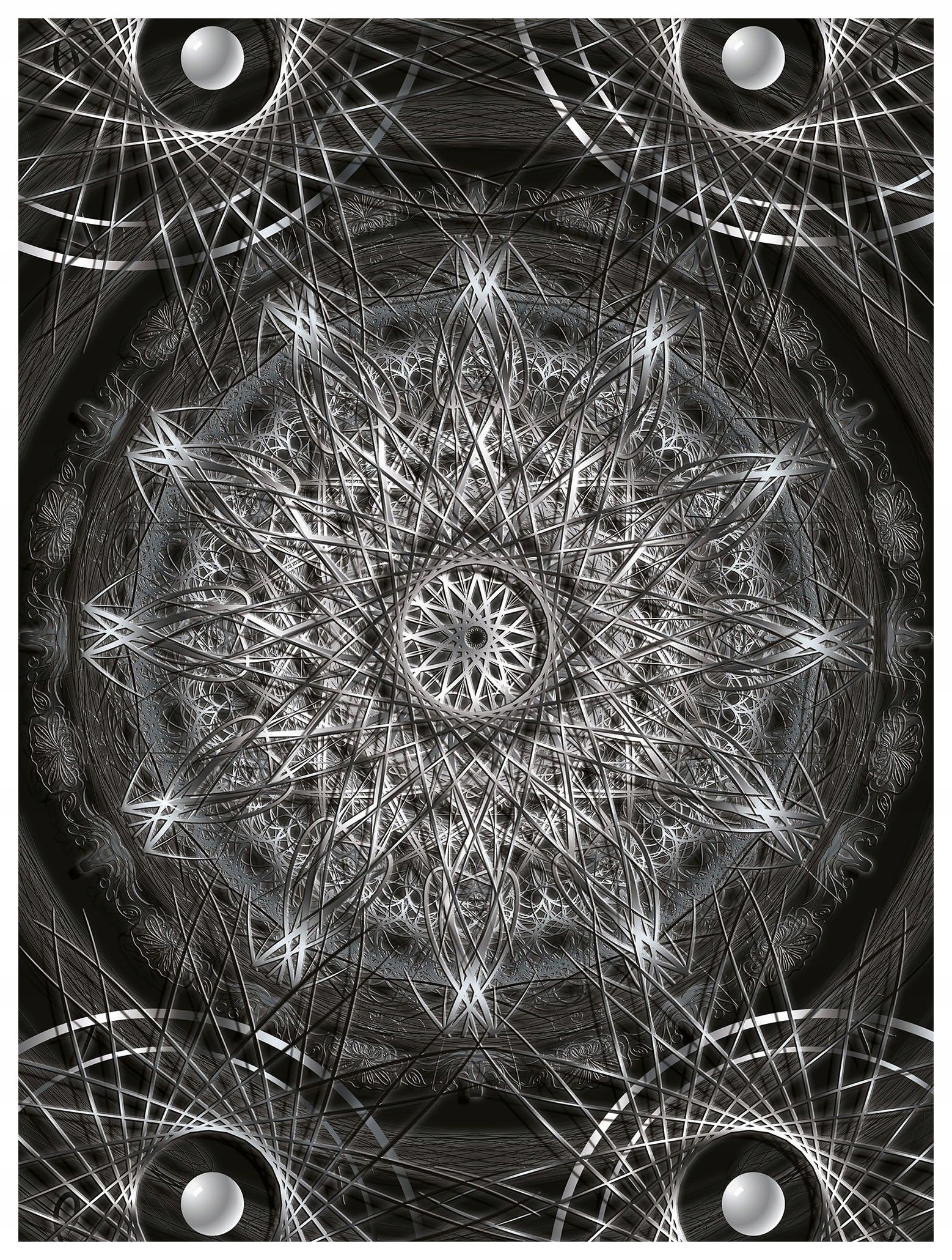 Fototapeta Mandala Vesmírná tmavá Tajemná vinylová 184x254 lepidlo
