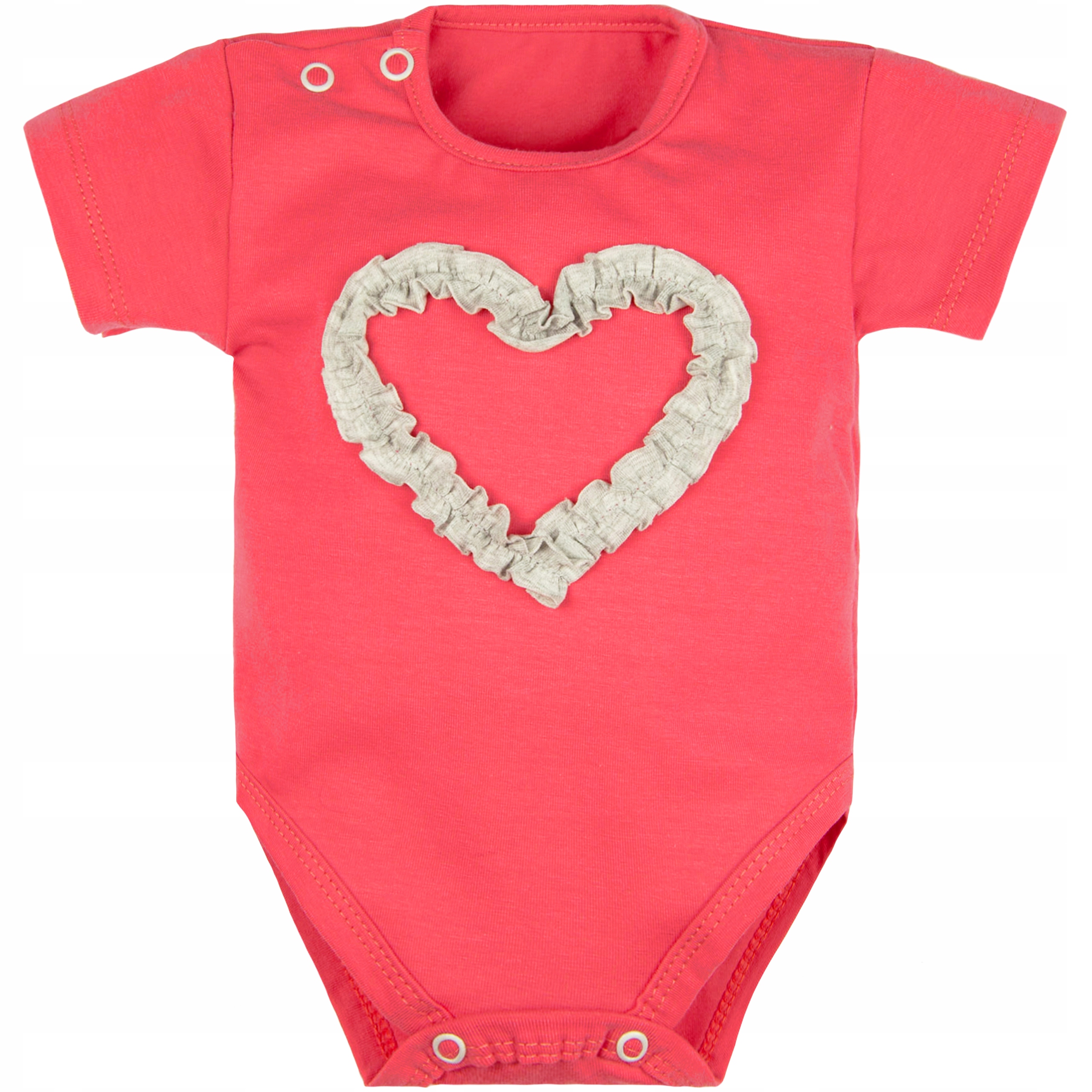 

Body krótki rękaw Serduszko 68 bawełna Dziewczynka