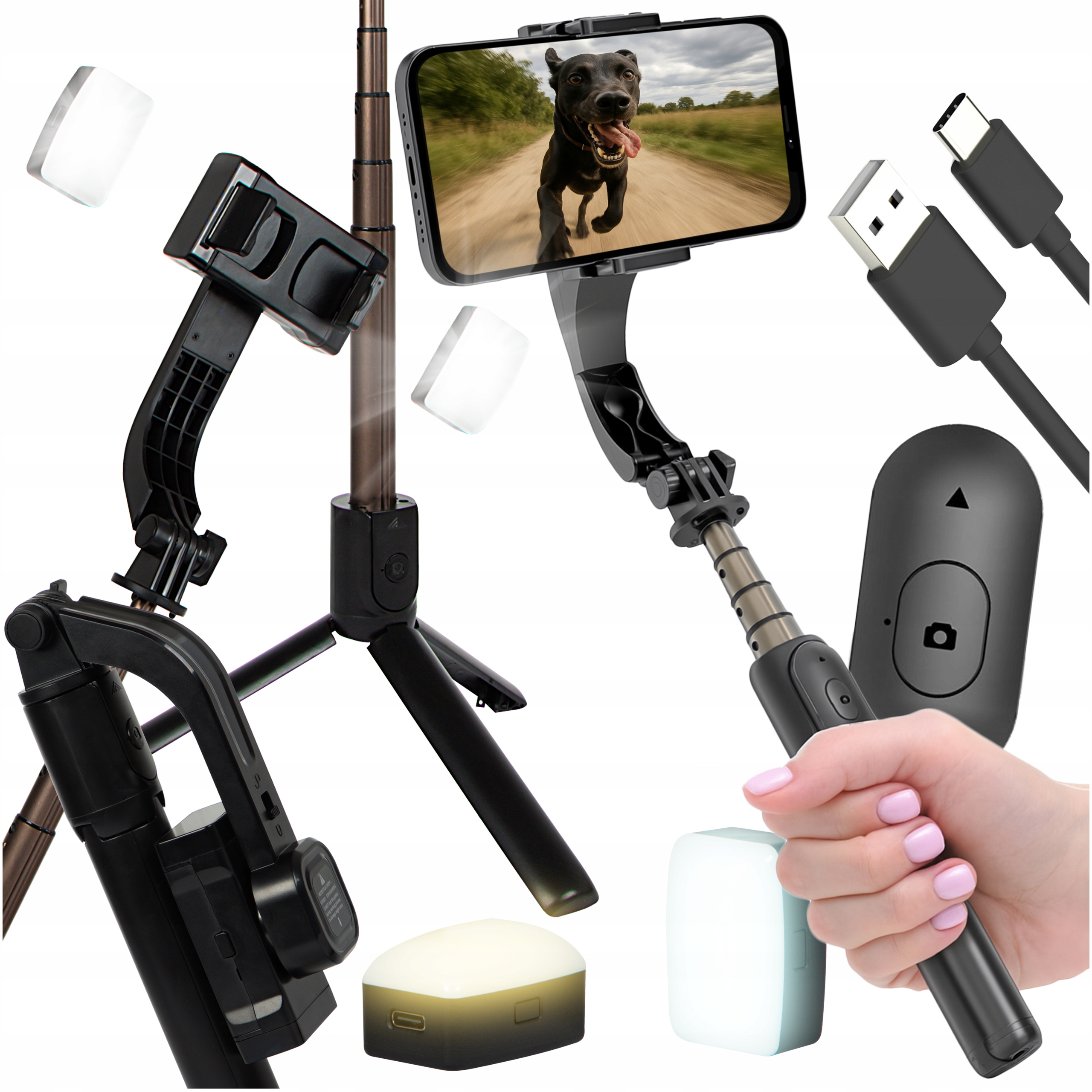 Электронный стабилизатор (gimbal) Blow Gimbal Image Stabilizer черный