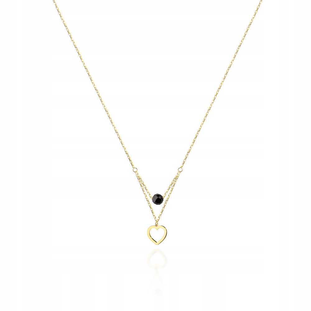 

Złoty Naszyjnik pr. 585 Łańcuszek Celebrytka Serce