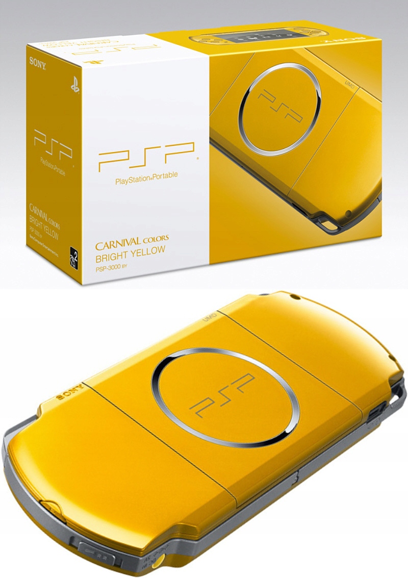 NOWA PSP 3004 BRIGHT YELLOW + GRATISY + GWAR + GRY Model Slim WiFi 3004