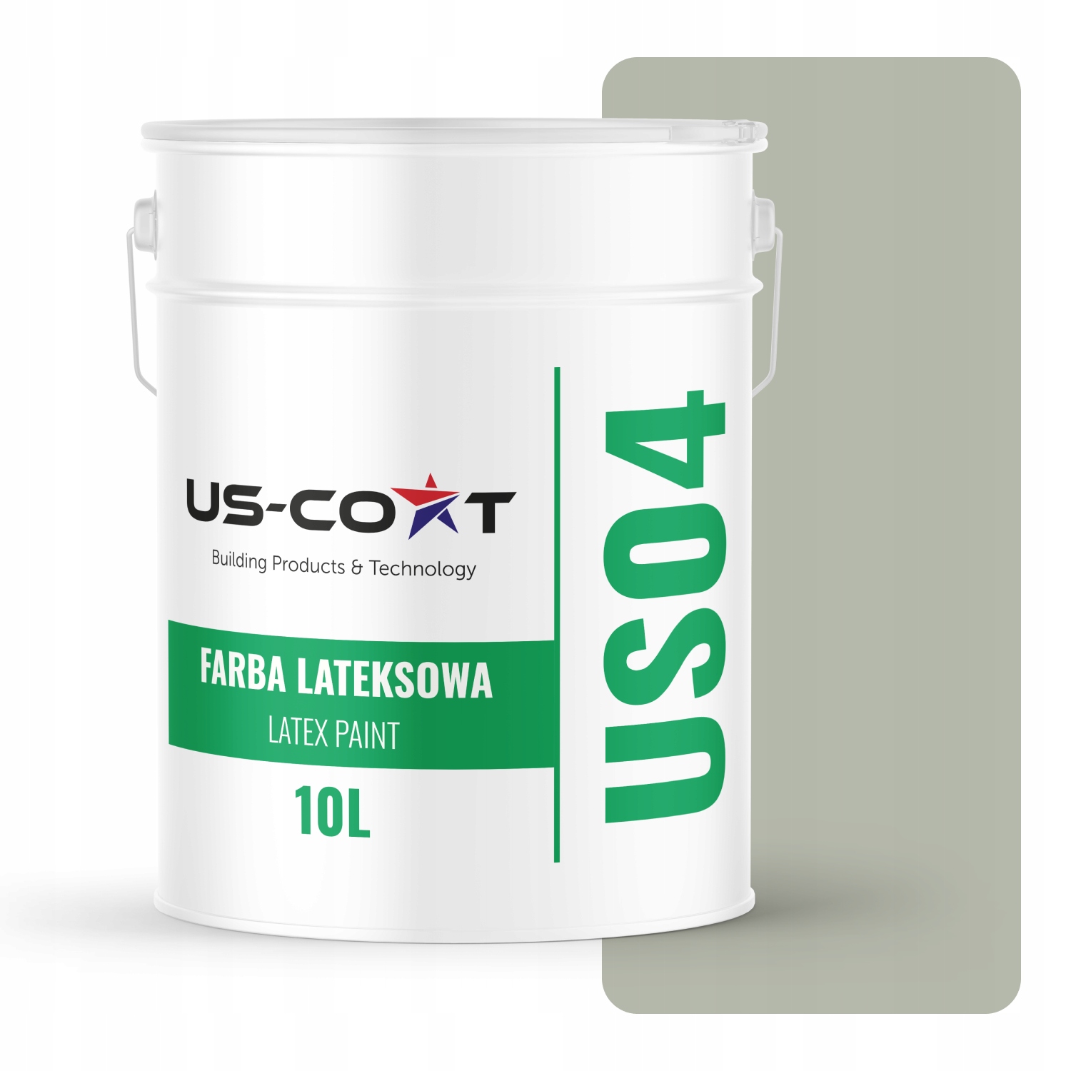 Latexová Farba Na Stenu Farba Khaki H1747 10L Hlboká Matná Na Steny Stropov