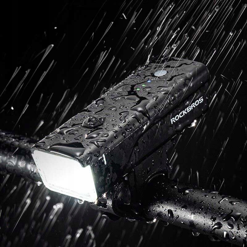 ROCKBROS LAMPKA PRZEDNIA JASNA ROWEROWA NA ROWER LED 260LM + KABEL USB-C Strumień świetlny 260 lm