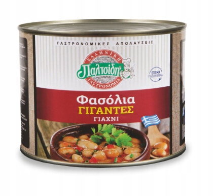 Řecké fazole gigantes v rajčatech 2 kg Paltsidis
