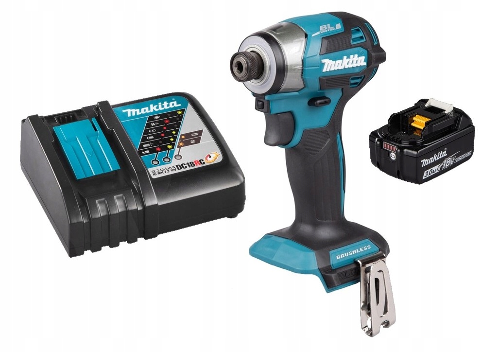 Makita Aku Zakrętarka Wkrętarka Udarowa Lxt 18V 1x3Ah BL1830 DC18RC DTD173Z