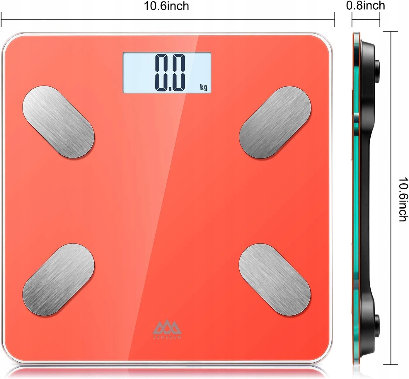 SENSSUN Waga do pomiaru tkanki tłuszczowej, Bluetooth Marka bez marki