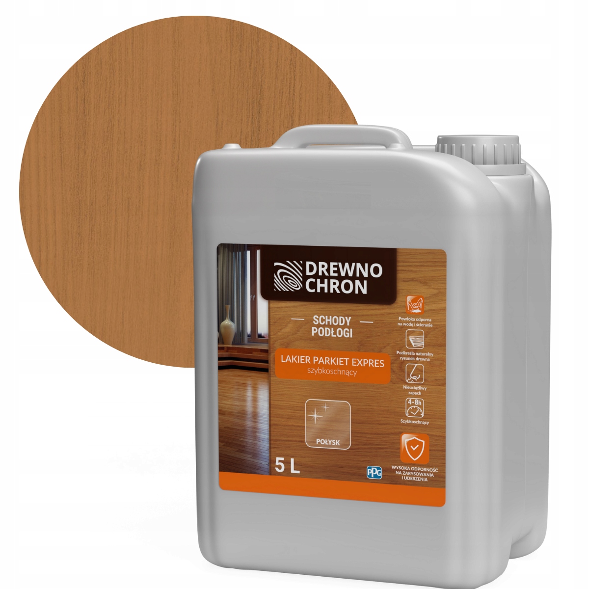Drewnochron Lak Parkiet Expres 5L Lesk